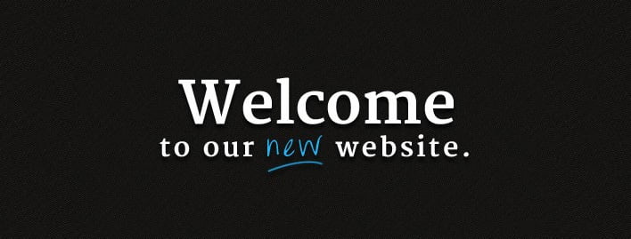 Welcome to our new website